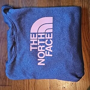 Women's XL The North Face Grey and pink hoodie.   Like new only worn a few times